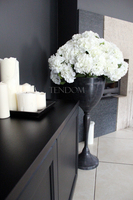 Hydrangea Exclusive kompozycja hortensji w ekskluzywnym naczyniu Nero, wys. 110cm, śr. 50cm