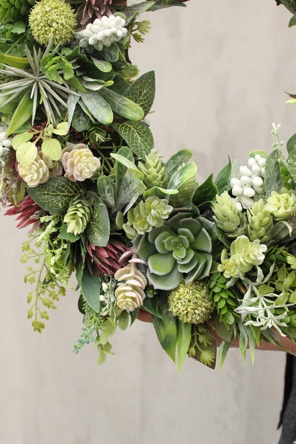 okazały wianek na drzwi, Wiosna w Mieście, śr.44cm