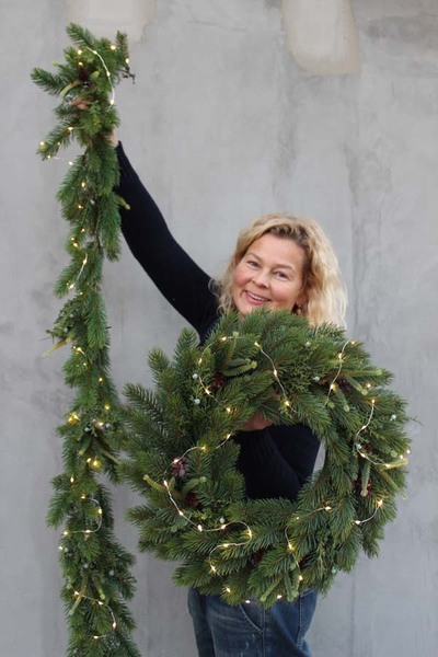 OD RĘKI Naturalne Święta, bożonarodzeniowa girlanda, dł.1.8m