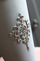 ChristmasTree, szara osłonka/wazon metalowy, S, wym.30x18.5cm