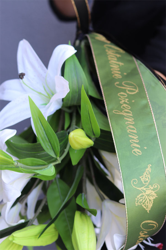 bukiet / dekoracja nagrobna / pogrzebowa, ReGina, dł.80cm