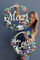 Caryca na Santorini, wypożyczenie dekoracji na ślub / wesele / rocznicę, Mąż i Żona, komplet