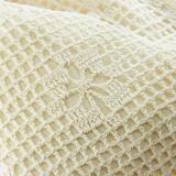 bawełniana sakiewka / woreczek, szydełko, krem, MiniBag, wym.14x17cm