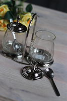 ekskluzywny zestaw 2 sosjerki, Duo Spring Glamour, wym.14x15x10cm 