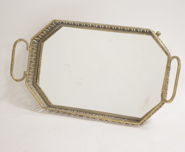 Indie Gold B, taca lustrzana w stylu retro, wym.9.5x52x29cm