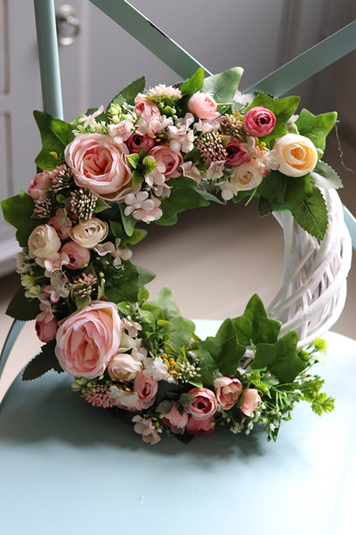 Abella New, subtelny wianek na drzwi, śr.30cm   