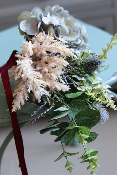 Jasmina, bukiet / dekoracja kwiatowa, wym.15x30cm 