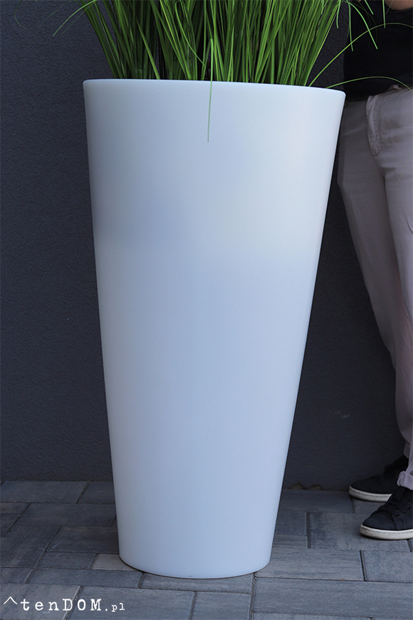 Dandelion Light, trawa w podświetlanej donicy z dmuchawcami, wys. 190cm