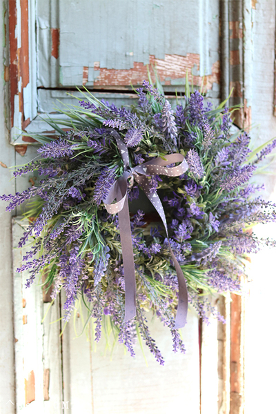 dekoracyjny wianek z lawendą, Lavender Home 2, śr.35cm