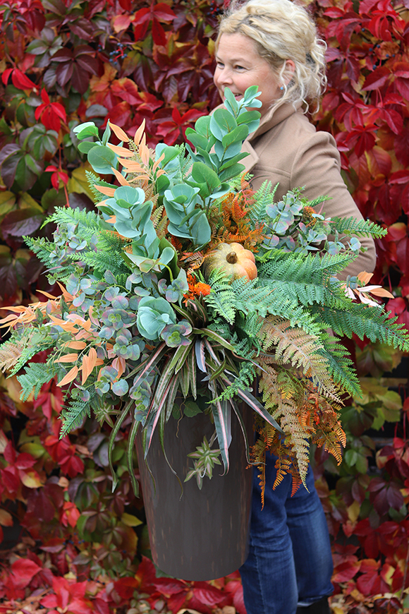 Jesienna Zorza, kompozycja kwiatowa / bukiet, wys.110cm  
