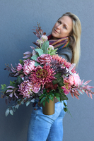 Astry, komplet dekoracji nagrobnych, bukiet & kompozycja