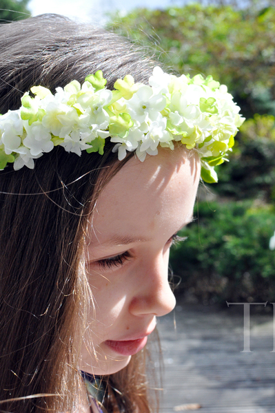 komunijny wianek na głowę Hanna, rozmiar uniwersalny, dziecięcy