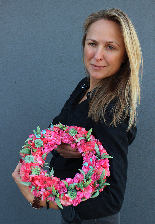 dekoracyjny wianek Jabłonka, śr.27cm  