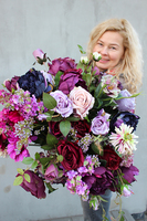 flowerbox kompozycja ze sztucznych kwiatów Ballada, wys.63cm