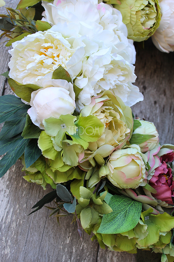 Caryca Katarzyna efektowny wieniec na drzwi, śr.50cm 