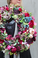 bardzo efektowny wianek Kontessa, śr.40cm