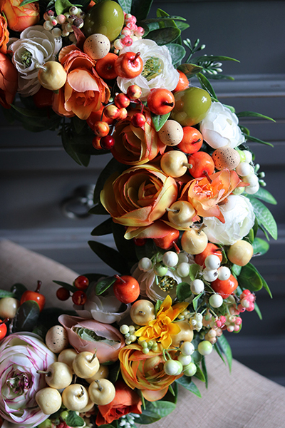 wielkanocny wianek na drzwi, Słoneczny Dzień, śr.38cm