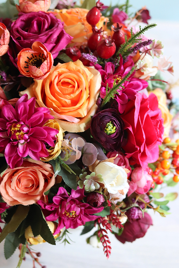 jesienna kompozycja kwiatowa, Salomea, wym.38x33cm