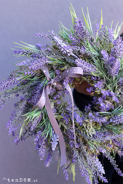 dekoracyjny wianek z lawendą, Lavender Home 2, śr.35cm