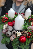 bożonarodzeniowy wieniec adwentowy wianek / stroik Christmas, śr.35cm