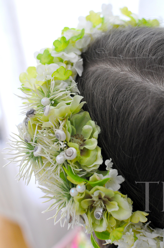 komunijny wianek na głowę Hanna, rozmiar uniwersalny, dziecięcy