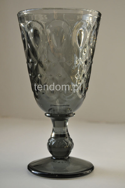 Lyonnais / Charlotte 6 szarych kielichów La Rochere 16cm 