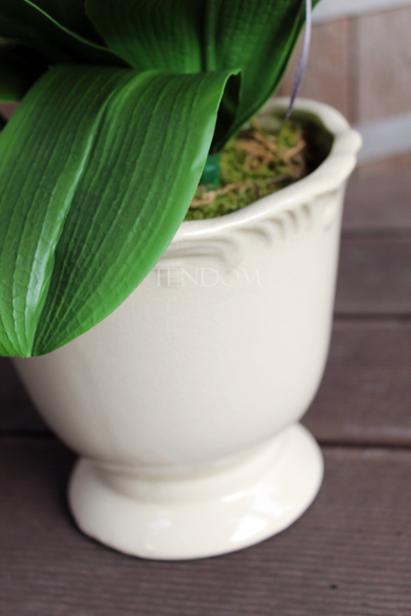 jasnozielony silikonowy storczyk Green House, wys.62cm