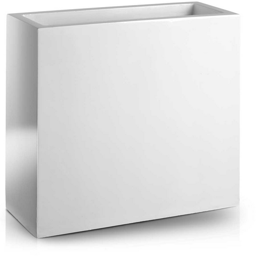Fiberglass Fiber donica Rectangle White 55x28x76cm