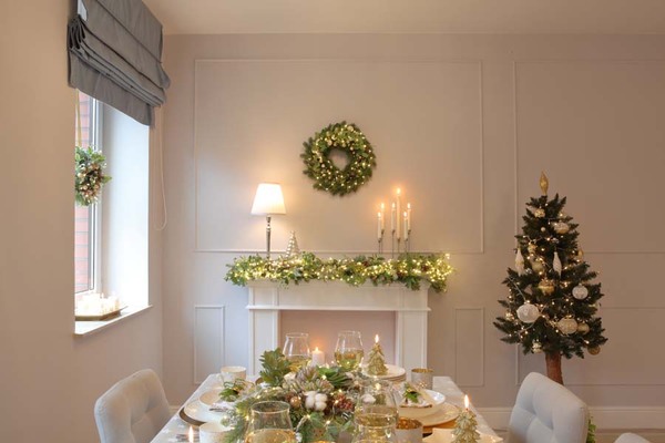 girlanda / dekoracja na stół Green Canoe Nature, dł.1,8m  