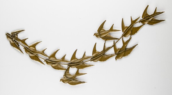 Avis Gold, efektowny decor ścienny, wym.35x86cm