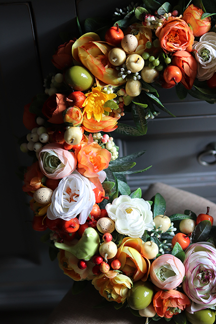 wielkanocny wianek na drzwi, Słoneczny Dzień, śr.38cm