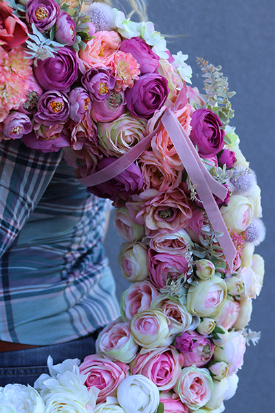 Carmen I, dużych rozmiarów wieniec dekoracyjny, śr.70cm  