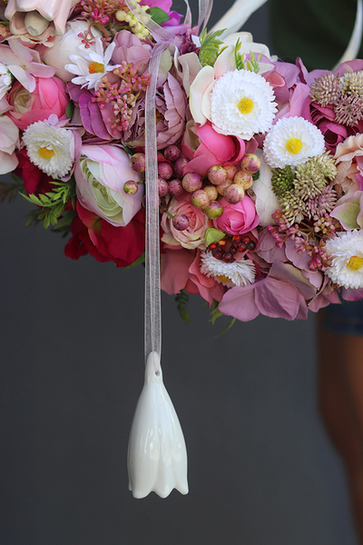 atrakcyjny wiszący wianek z dzwoneczkami, Perrasa, śr.65cm  