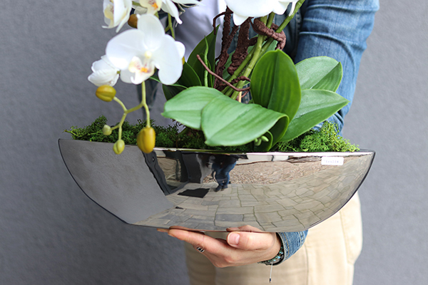 efektowny sztuczny storczyk, Laos Silvermoon, wys.52cm 