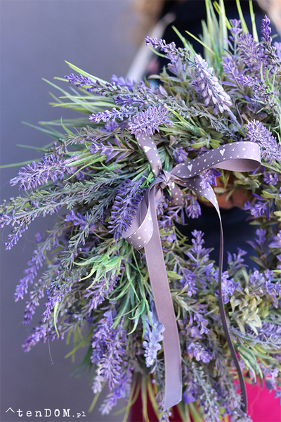 dekoracyjny wianek z lawendą, Lavender Home 2, śr.35cm