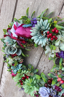 Letnia Łąka, dekoracyjny wianek na drzwi, śr.40cm