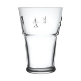 6 białych szklanek wysokich Fleur de Lys La Rochere 13.3cm