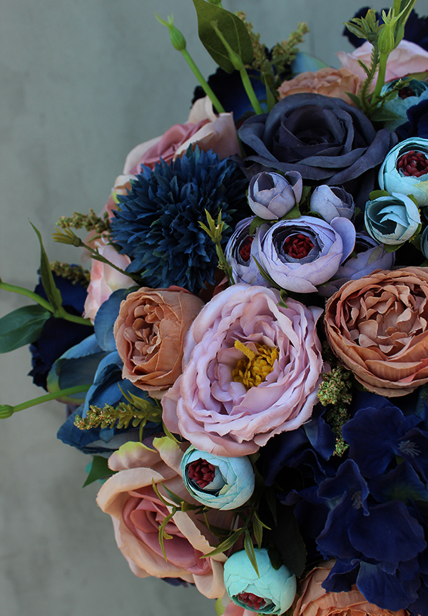 Flamenco 2, kompozycja kwiatowa / bukiet / Flowerbox, wys.36cm