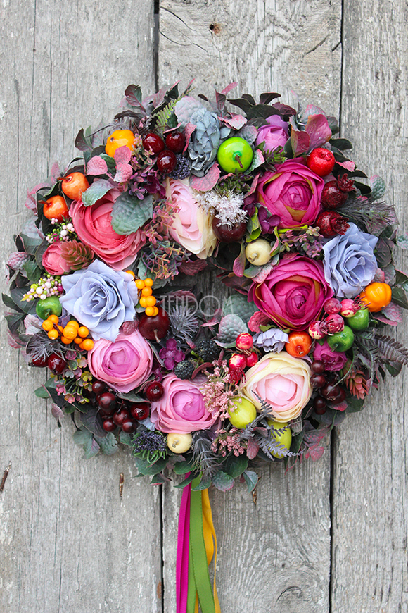 Feria Barw, wianek na drzwi, śr.30cm