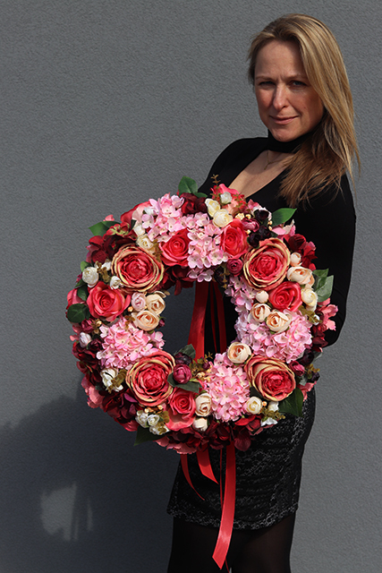 Runna, dekoracyjny wianek na drzwi / stroik na stół, śr. 45cm