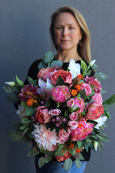 elegancka kompozycja nagrobna Remona, wym.40x48cm 