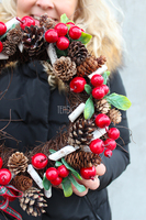 bożonarodzeniowy wianek / stroik Christmas Decoration, śr.28cm