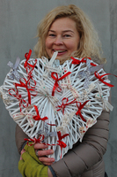 serce wiklinowe Love, wym. 40x40cm