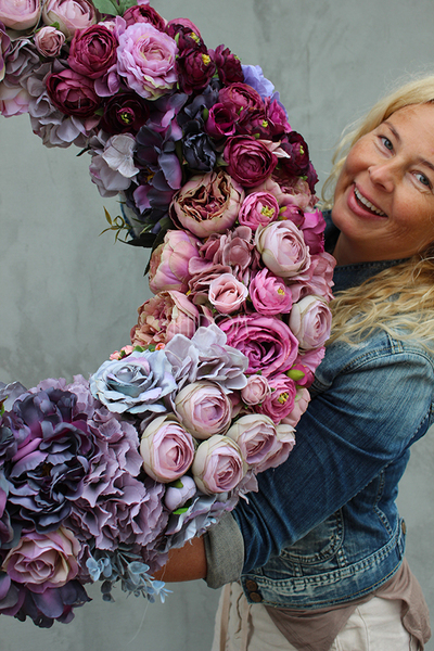 Bella Extra, duży wianek na drzwi, śr.70cm   