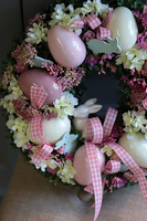 Pastella, wielkanocny wianek na drzwi / stroik na stół, śr.32cm