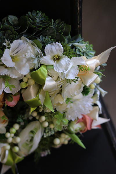 delikatny wianek z ceramicznym ptaszkiem, Rellota, śr.28cm