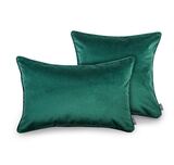 poduszka dekoracyjna welurowa, Velvetia, głęboka zieleń, wym.50x50cm