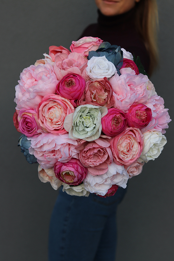 flowerbox / kompozycja Princessa Duo, wys.32cm