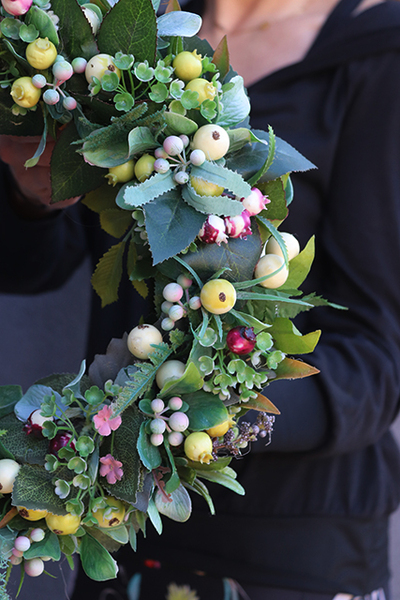 dekoracyjny wianek na drzwi Tenna, śr.32cm 