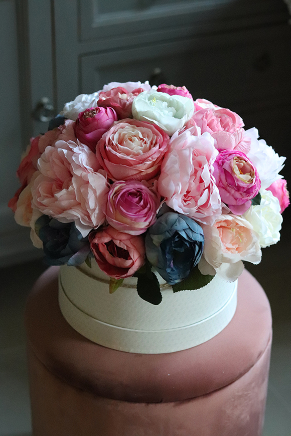 flowerbox / kompozycja Princessa Duo, wys.32cm